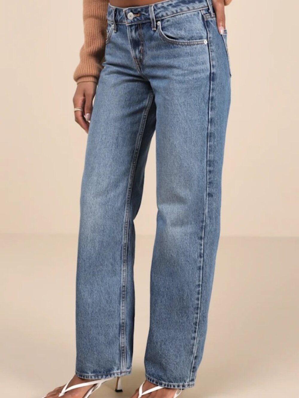 LEVI'S low loose jeans low rise wide leg (sz26)
